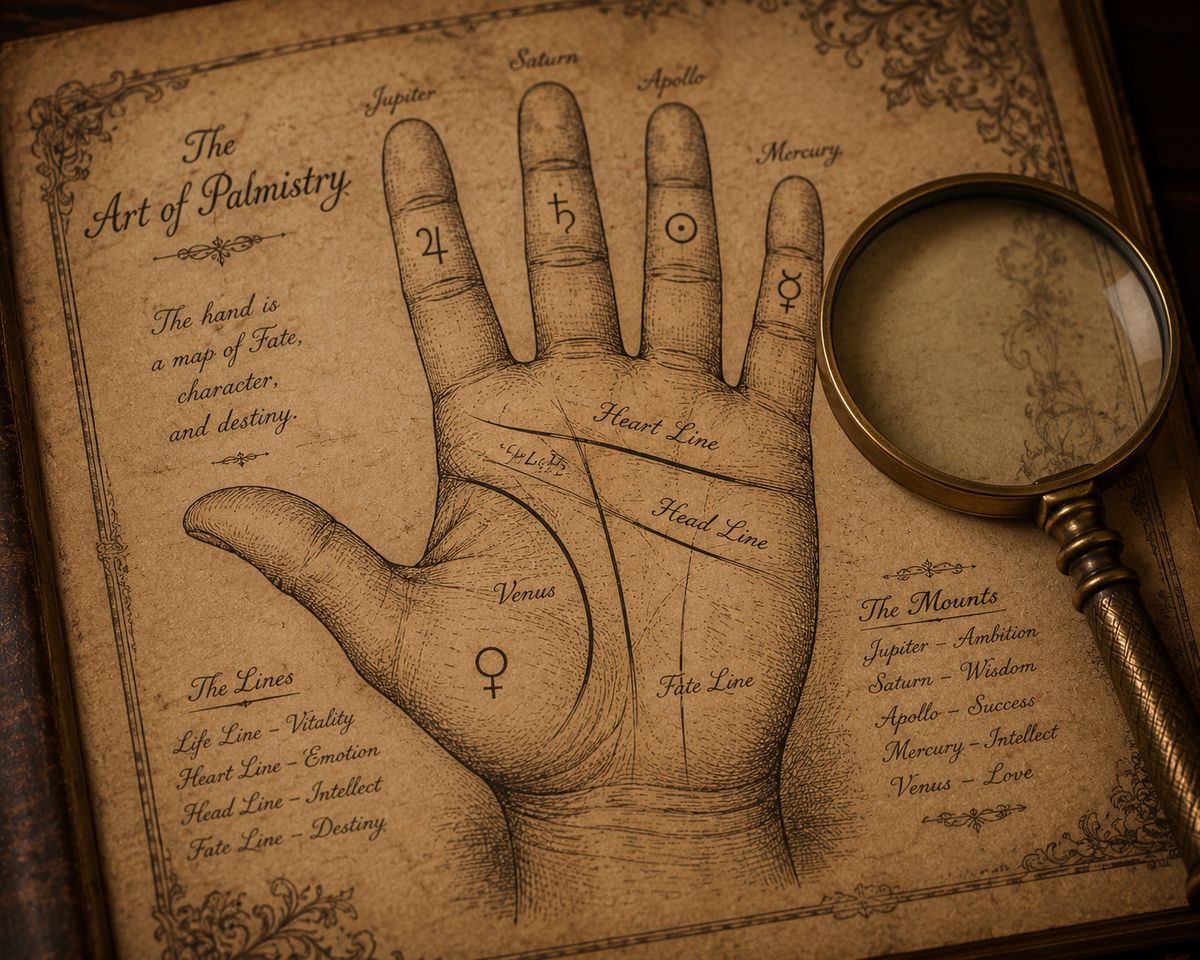 The 4 main lines of the hand: palmistry guide
